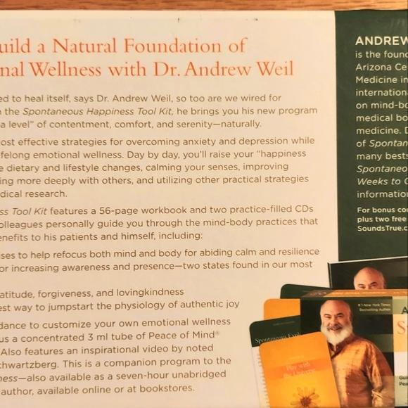 Spontaneous Happiness Tool Kit ~ Dr Andrew Weil, MD - Picture 6 of 6
